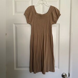 JJ Authentic Elegant Tan Women's Dress mid length XS/S